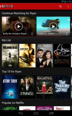Netflix v3.0  для Android: полный редизайн с выдвижной навигацией, панелью действий и без лагов